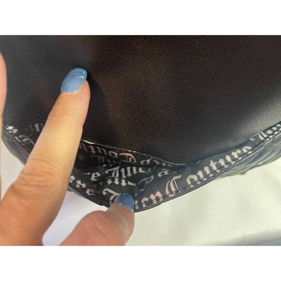 Juicy Couture Mini Backpack BLACK WITH CROWN - Picture 3 of 8